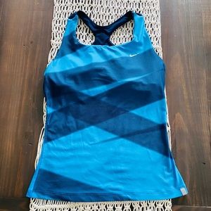 Nike Dri-Fit blue racerback athletic top